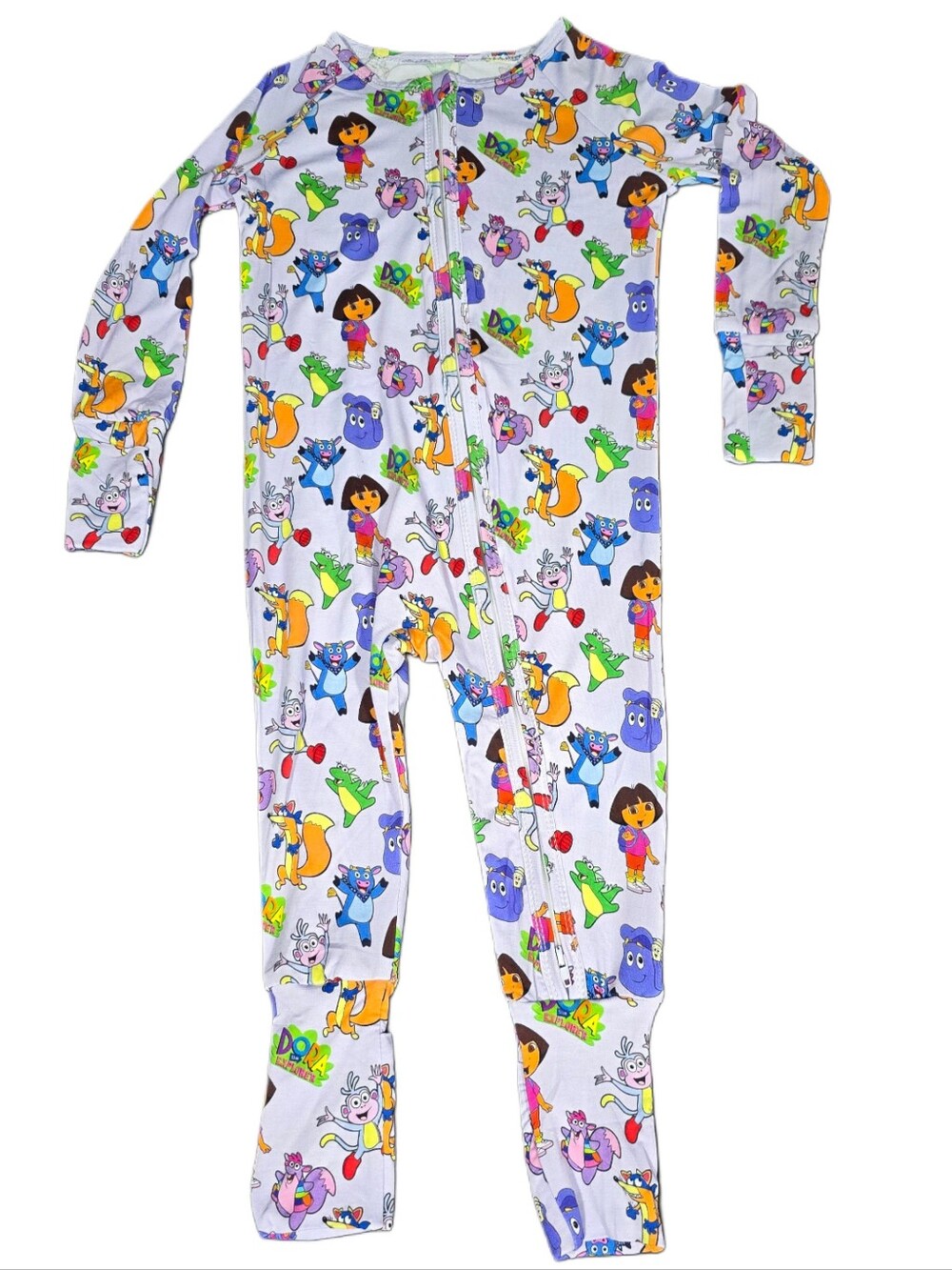 Bamboo Zippie Sleeper Pajamas- Dora The Explorer Inspired